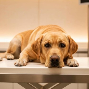 Labrador descansando