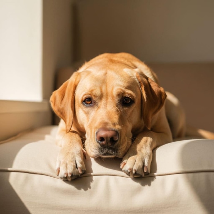 Labrador descansando
